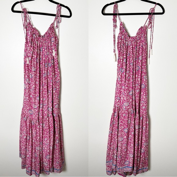 Natalie Martin Jerusha Dress Floral Print Lavendar Pink Floral Silk Small - Picture 3 of 10